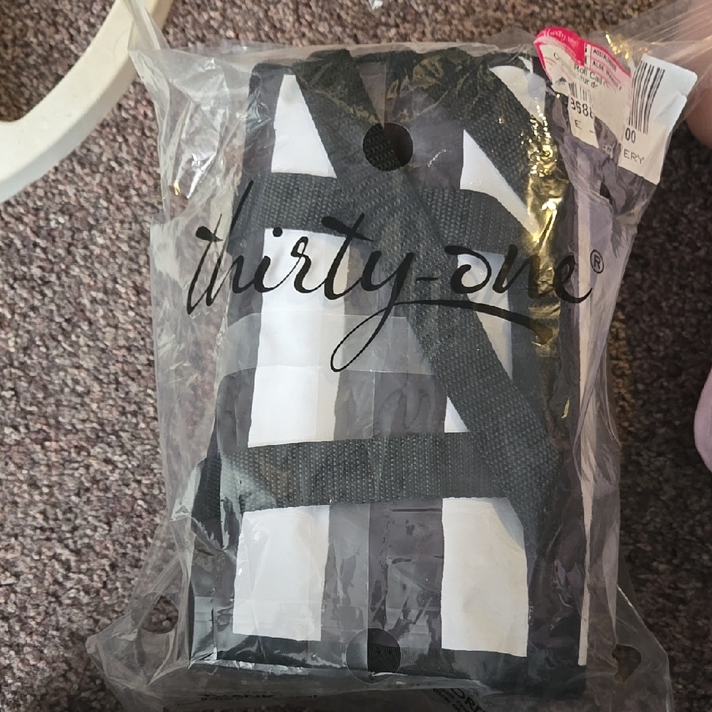 Thirty-One Black and White Tote